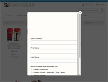 Tablet Screenshot of fightgear.com